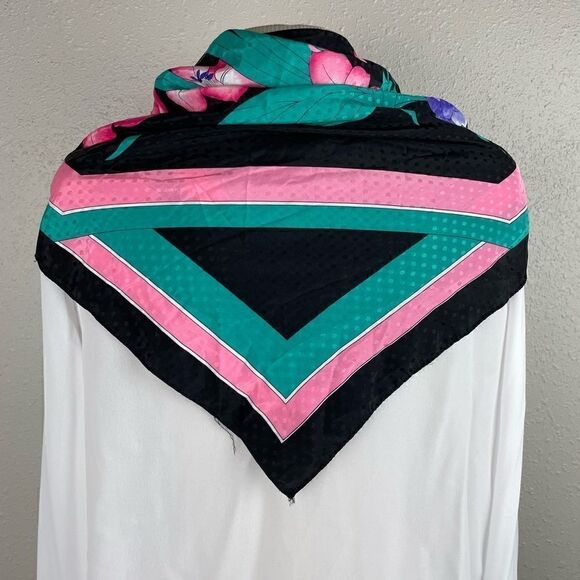 Colorful Floral Scarf EUC  - Picture 3 of 3